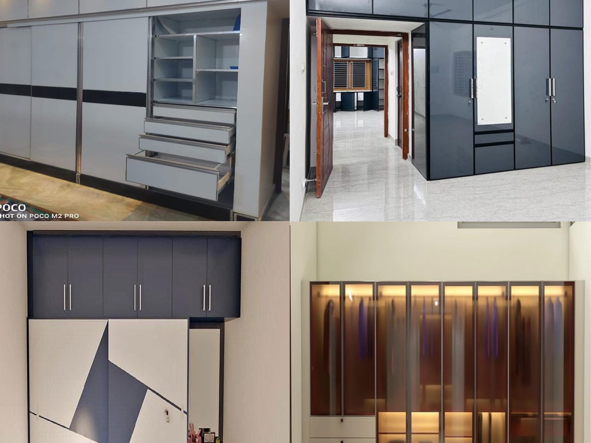 Aluminium & Glass Wardrobes — installed work by Gopalsons, Lucknow